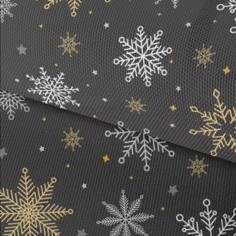 Beautiful Christmas Snowflakes Waterproof Oxford