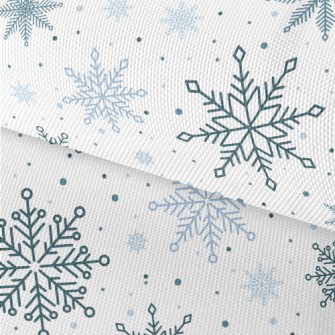 Simple Christmas Snowflakes Waterproof Oxford