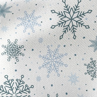 Simple Christmas Snowflakes Waterproof Canvas