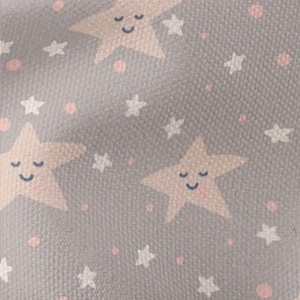 Hand Drawn Smiling Stars Waterproof Canvas