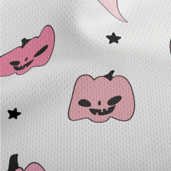 Pink Pumpkin And Ghost Athletic Mesh Flat Back