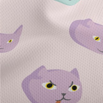 Cats With Different Emotions Athletic Mesh Flat Back