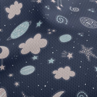 Cute Starry Sky Stickers Athletic Mesh Flat Back