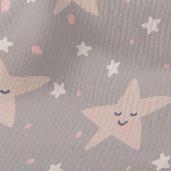 Hand Drawn Smiling Stars Terry