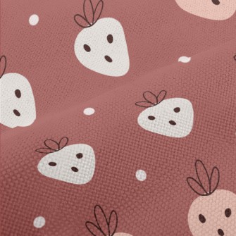 Nordic Style Strawberry Patter Performance Linen