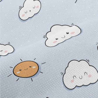 Lovely Summer Sky Performance Linen
