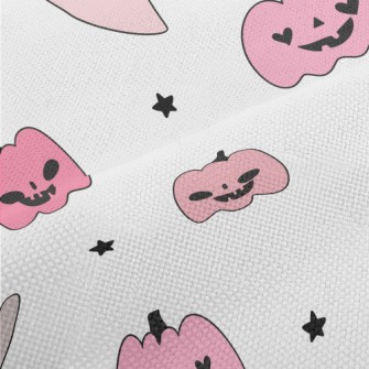 Pink Pumpkin And Ghost Performance Linen