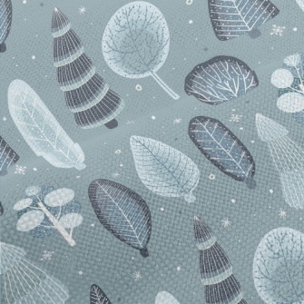 Winter Fir Forest Performance Linen