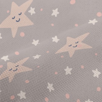 Hand Drawn Smiling Stars Performance Linen