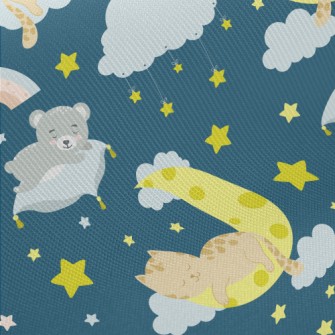 Sleeping Cat And Koala Twill