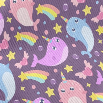 Fantasy Colorful Narwhal Standard Corduroy
