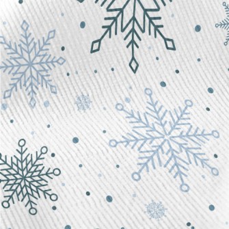 Simple Christmas Snowflakes Standard Corduroy