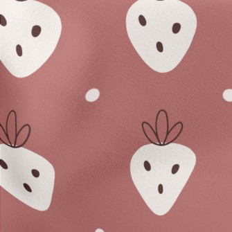 Nordic Style Strawberry Patter Stretch Ponte