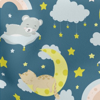 Sleeping Cat And Koala Stretch Ponte