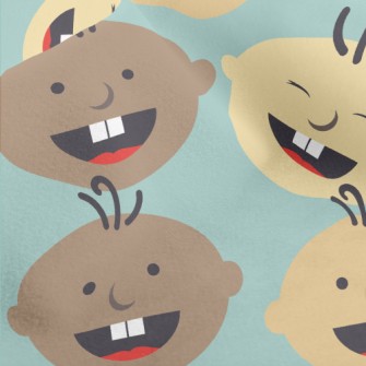 Babies Of Different Skin Color Micro Fleece
