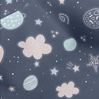 Cute Starry Sky Stickers Micro Fleece
