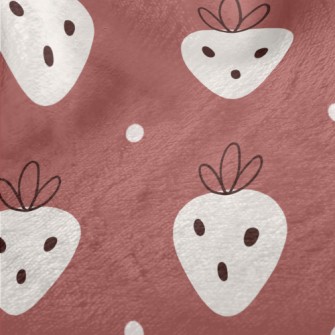 Nordic Style Strawberry Patter Minky