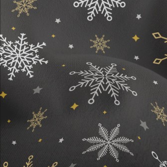 Beautiful Christmas Snowflakes Lightweight Performance Linen