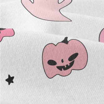 Pink Pumpkin And Ghost Modern Jersey