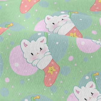 Cute Christmas Stocking Cat Modern Jersey