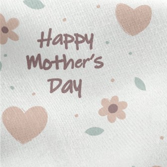 Warm Mother&#39;s Day Wishes Jersey Backed Fleece
