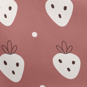 Nordic Style Strawberry Patter Pongee