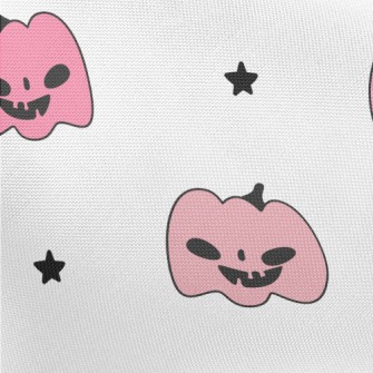 Pink Pumpkin And Ghost Pongee
