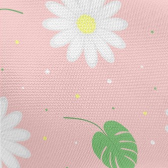 White Chamomile Flowers Pongee