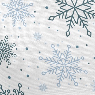 Simple Christmas Snowflakes Pongee