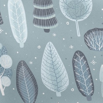 Winter Fir Forest Pongee