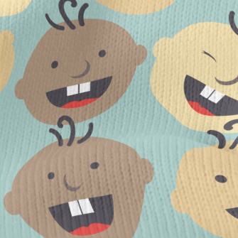Babies Of Different Skin Color Stretch Jersey