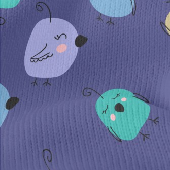Colorful Bird Graffiti Stretch Jersey