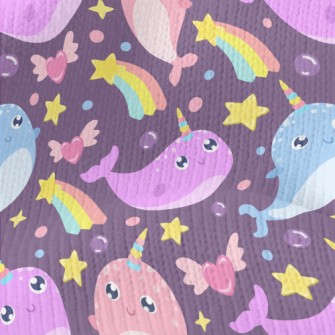 Fantasy Colorful Narwhal Stretch Jersey