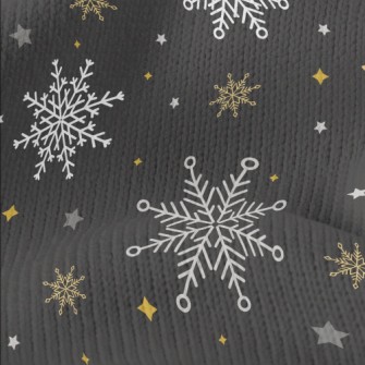 Beautiful Christmas Snowflakes Stretch Jersey