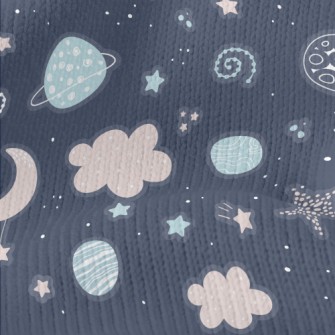 Cute Starry Sky Stickers Stretch Jersey
