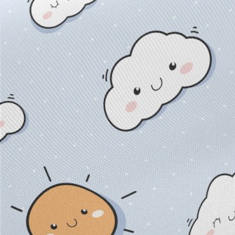 Lovely Summer Sky Midweight Cotton Poplin