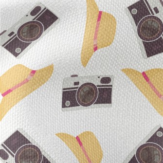 SLR Camera Big Straw Hat Waterproof Canvas
