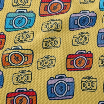 Cartoon Point-and-shoot Camera Birdseye Piqué