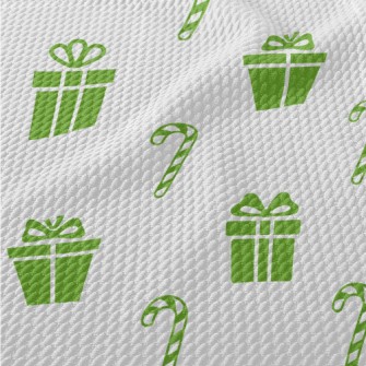 Candy Cane Gift Box Birdseye Piqué