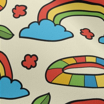 Cartoon Color Rainbow Chiffon