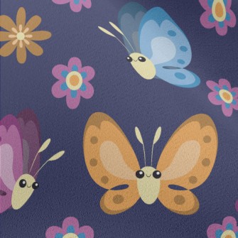 Big-eyed Playful Butterfly Chiffon
