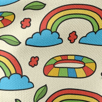 Cartoon Color Rainbow Waterproof Canvas