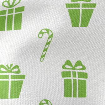 Candy Cane Gift Box Waterproof Canvas