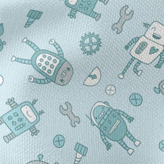 Smiling Robot Waterproof Canvas