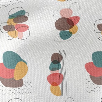 Abstract Color Block Dotted Li Waterproof Canvas