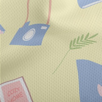 Laptop Camera Candle Athletic Mesh Flat Back