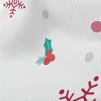 Christmas Berry Snowflakes Terry