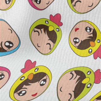 Big-eyed Girl Dressed As Chick Terry