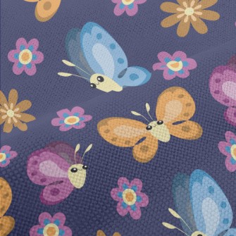 Big-eyed Playful Butterfly Performance Linen