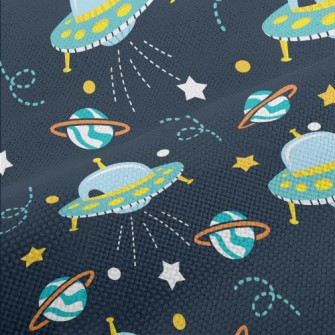UFO In Outer Space Performance Linen